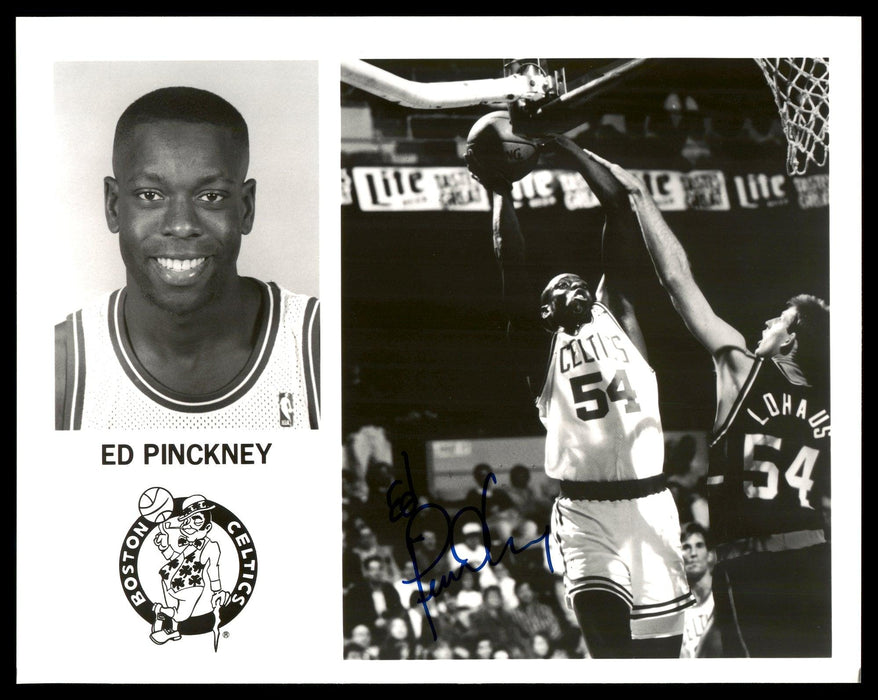 Ed Pinckney Autographed Team Issued 8x10 Photo Boston Celtics SKU #190629 - RSA