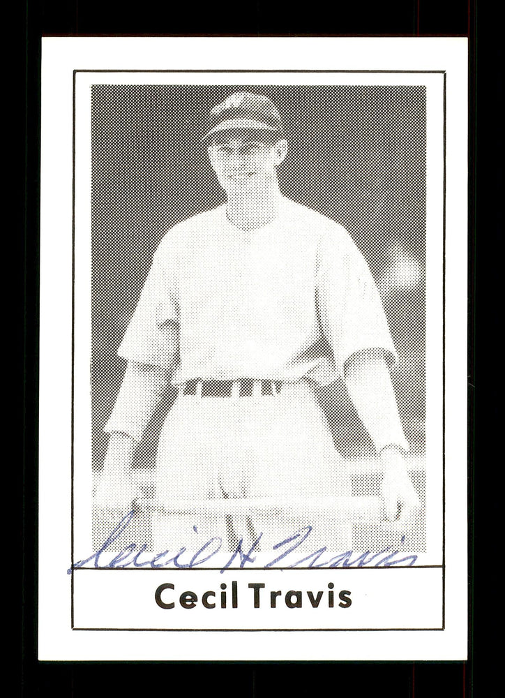 Cecil Travis Autographed 1978 Grand Slam Card #60 Washington Senators SKU #172093 - RSA
