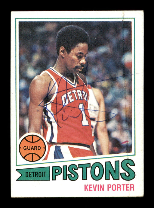 Kevin Porter Autographed 1977-78 Topps Card #16 Detroit Pistons SKU #167263 - RSA