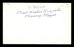 Benny Meyer Autographed 3x5 Index Card Brooklyn Dodgers "Best Wishes Kiyoshi" SKU #174057 - RSA