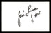 Jose Lima Autographed 3x5 Index Card Houston Astros SKU #174065 - RSA
