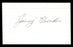 Jim Jimmy Bucher Autographed 3x5 Index Card Brooklyn Dodgers SKU #174094 - RSA