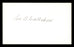 Leo Callahan Autographed 3x5 Index Card Brooklyn Dodgers SKU #174097 - RSA