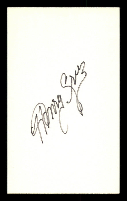 Henry Cruz Autographed 3x5 Index Card Los Angeles Dodgers SKU #174116 - RSA