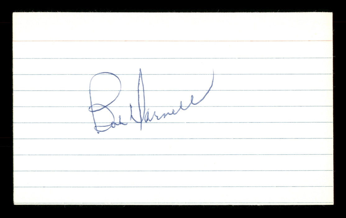 Bob Darnell Autographed 3x5 Index Card Brooklyn Dodgers SKU #174120 - RSA