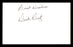 Dick Dietz Autographed 3x5 Index Card San Francisco Giants "Best Wishes " SKU #174127 - RSA