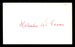 Malcolm W. Eason Autographed 3x5 Index Card Chicago Cubs SKU #174135 - RSA