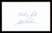 Ed Goodson Autographed 3x5 Index Card San Francisco Giants, Los Angeles Dodgers "Best of Luck" SKU #174150 - RSA