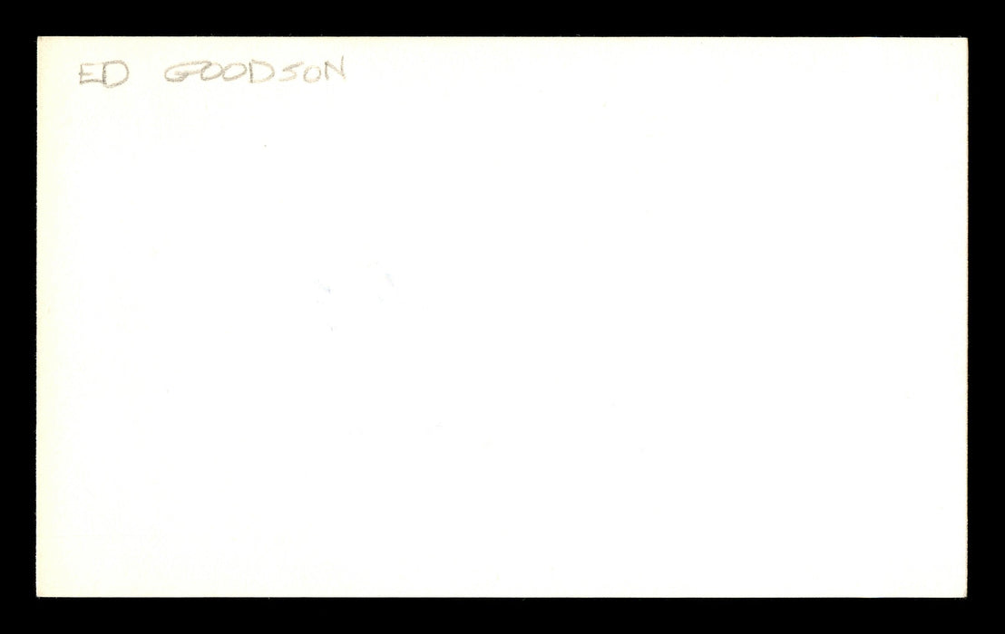 Ed Goodson Autographed 3x5 Index Card San Francisco Giants, Los Angeles Dodgers "Best of Luck" SKU #174150 - RSA