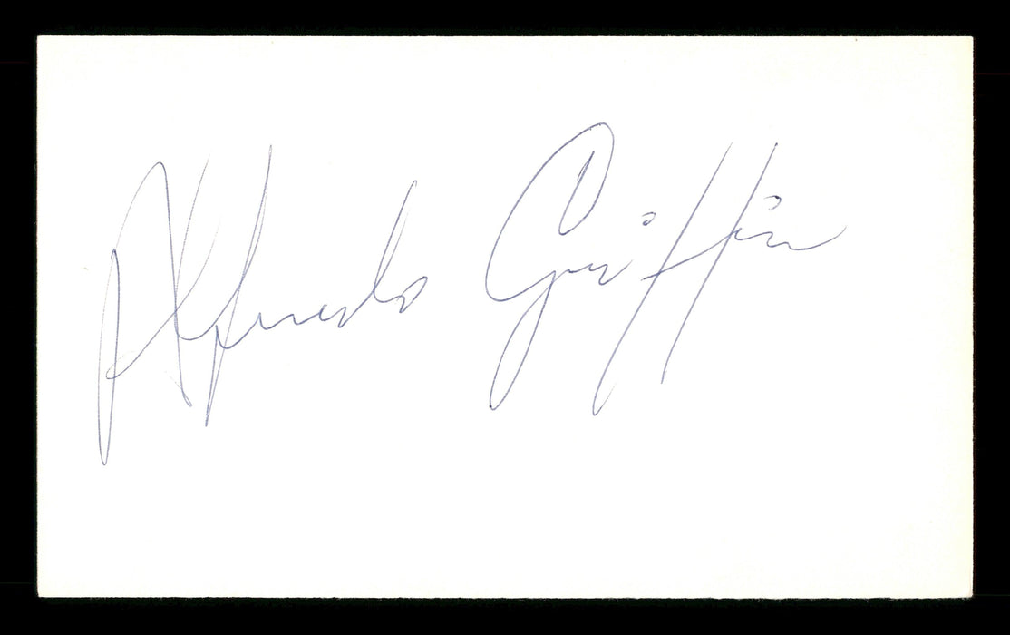 Alfredo Griffin Autographed 3x5 Index Card Toronto Blue Jays, Los Angeles Dodgers SKU #174151 - RSA