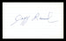 Jeffrey Jeff Leonard Autographed 3x5 Index Card San Francisco Giants SKU #174179 - RSA