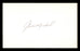 Gene Michael Autographed 3x5 Index Card New York Yankees SKU #174196 - RSA
