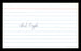 Earl Naylor Autographed 3x5 Index Card Philadelphia Phillies, Brooklyn Dodgers SKU #174209 - RSA