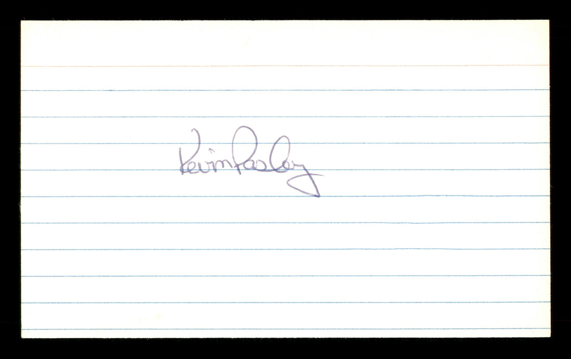 Kevin Pasley Autographed 3x5 Index Card Los Angeles Dodgers SKU #174223 - RSA