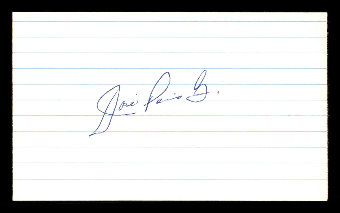 Jose Pena Autographed 3x5 Index Card Cincinnati Reds, Los Angeles Dodgers SKU #174224 - RSA