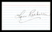 Lou Rochelli Autographed 3x5 Index Card Brooklyn Dodgers SKU #174237 - RSA