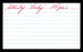 Stan Rogers Autographed 3x5 Index Card Brooklyn Dodgers SKU #174238 - RSA