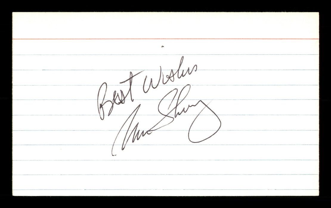 Norm Sherry Autographed 3x5 Index Card Los Angeles Dodgers "Best Wishes " SKU #174248 - RSA