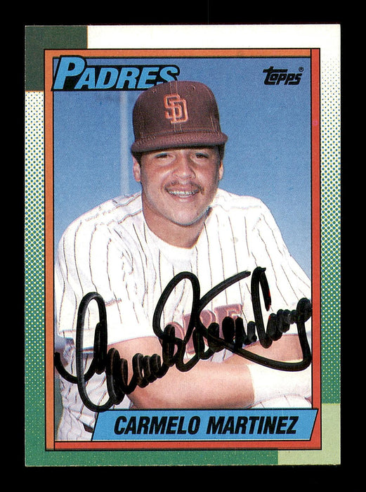 Carmelo Martinez Autographed 1990 Topps Card #686 San Diego Padres SKU #183736 - RSA