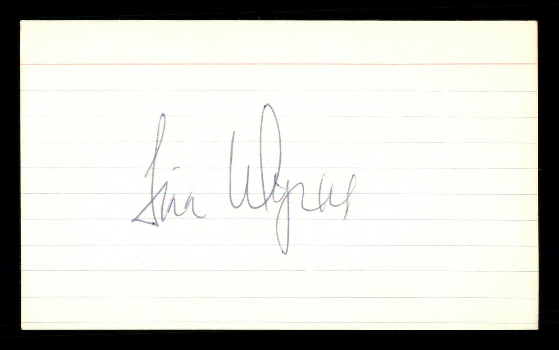 Jim Wynn Autographed 3x5 Index Card Houston Astros, Los Angeles Dodgers SKU #174290 - RSA