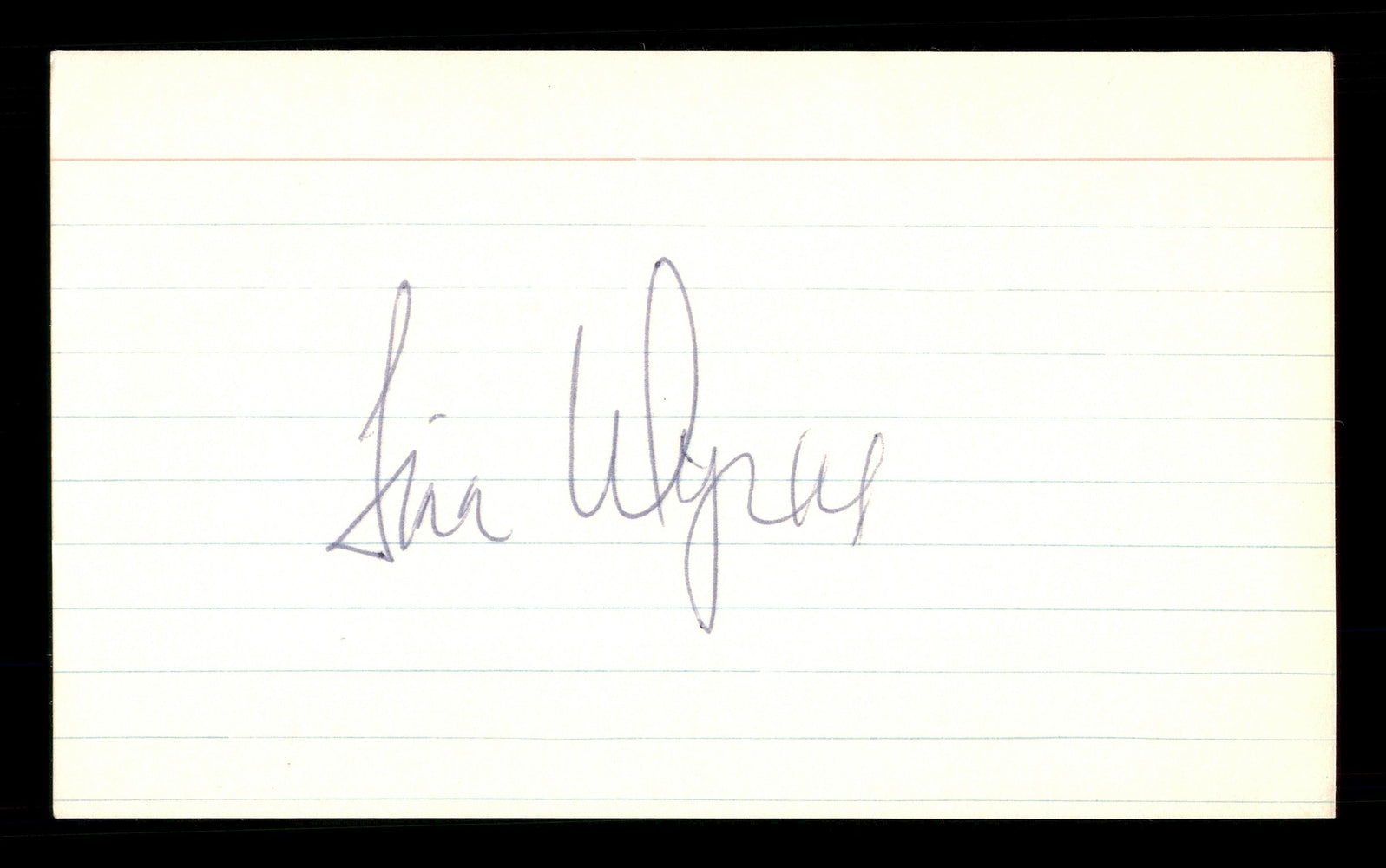 Jim Wynn Autographed 3x5 Index Card Houston Astros, Los Angeles Dodgers SKU #174290 - RSA