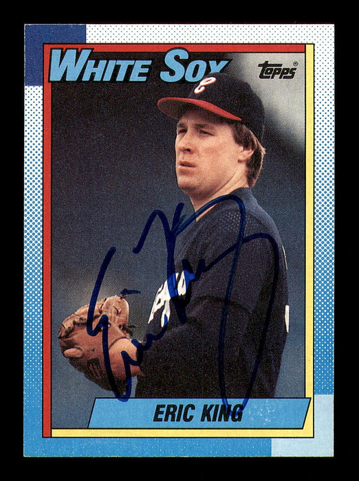 Eric King Autographed 1990 Topps Card #786 Chicago White Sox SKU #183740 - RSA