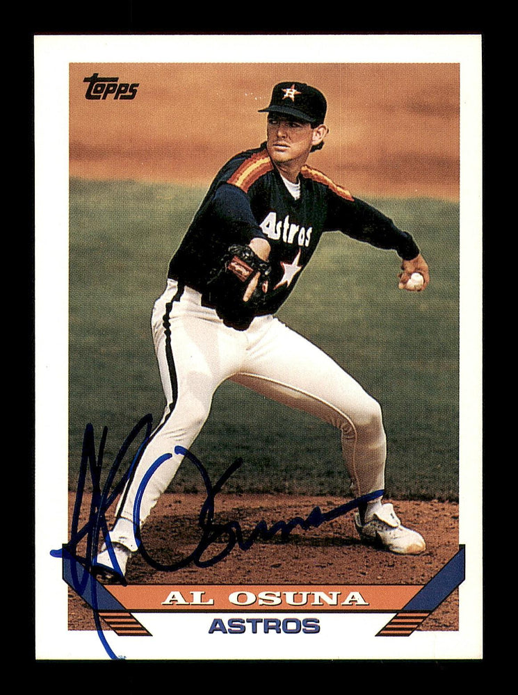 Al Osuna Autographed 1993 Topps Card #63 Houston Astros SKU #183795 - RSA