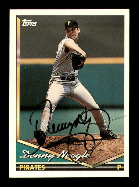 Denny Neagle Autographed 1994 Topps Card #129 Pittsburgh Pirates