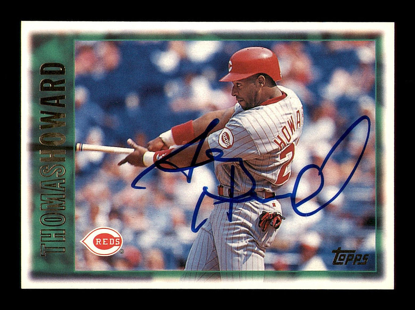 Thomas Howard Autographed 1997 Topps Card #231 Cincinnati Reds SKU #183811 - RSA