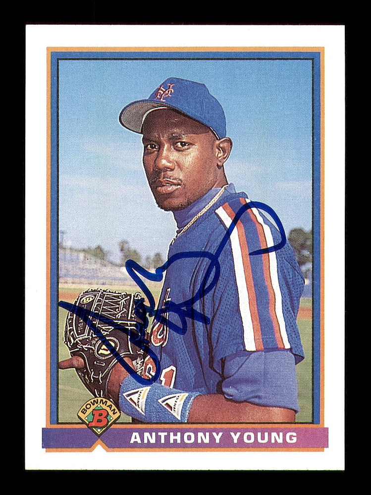 Anthony Young Autographed 1991 Bowman Card #466 New York Mets SKU #183822 - RSA