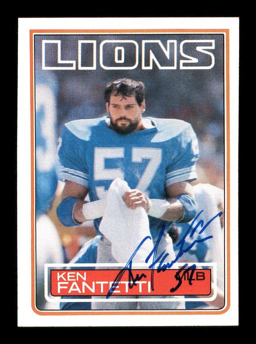 Ken Fantetti Autographed 1983 Topps Card #64 Detroit Lions SKU #176115 - RSA