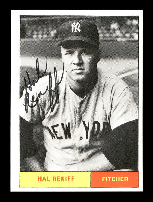 Hal Reniff Autographed 1986 1961 New York Yankees Renata Galasso Black & White Card #28 SKU #176212 - RSA