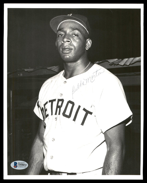 Bubba Morton Autographed 8x10 Photo Detroit Tigers Vintage Signature Beckett BAS #T55032 - RSA
