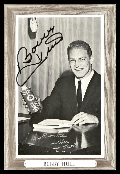 Bobby Hull Autographed 1964-67 Beehive Group 3 4.5x6.5 Photo Chicago Blackhawks SKU #176384 - RSA