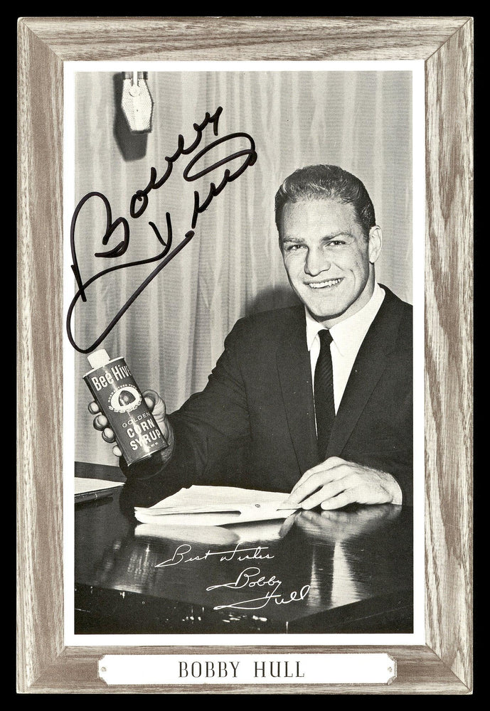Bobby Hull Autographed 1964-67 Beehive Group 3 4.5x6.5 Photo Chicago Blackhawks SKU #176384 - RSA