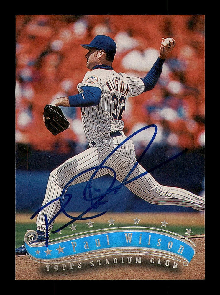 Paul Wilson Autographed 1997 Stadium Club Card #108 New York Mets SKU #183889 - RSA