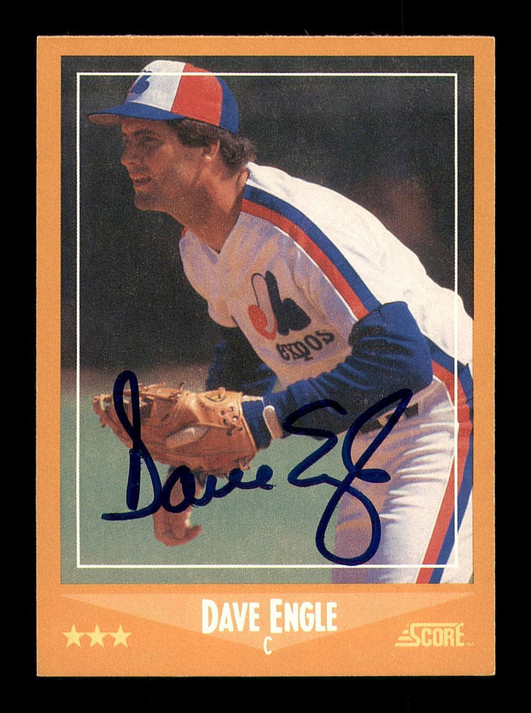 Dave Engle Autographed 1988 Score Card #617 Montreal Expos SKU #183893 - RSA