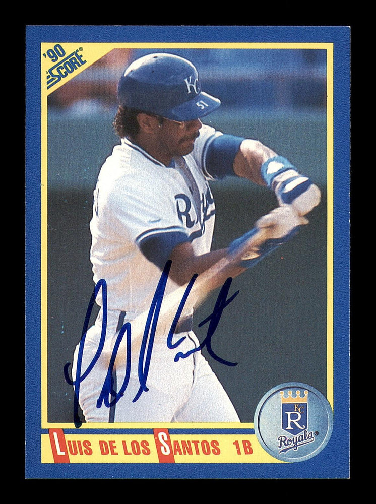 Luis De Los Santos Autographed 1990 Score Card #659 Kansas City Royals SKU #183925 - RSA