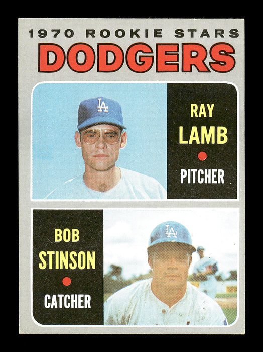 Ray Lamb & Bob Stinson Autographed 1970 Topps Rookie Card #131 Los Angeles Dodgers SKU #167527 - RSA
