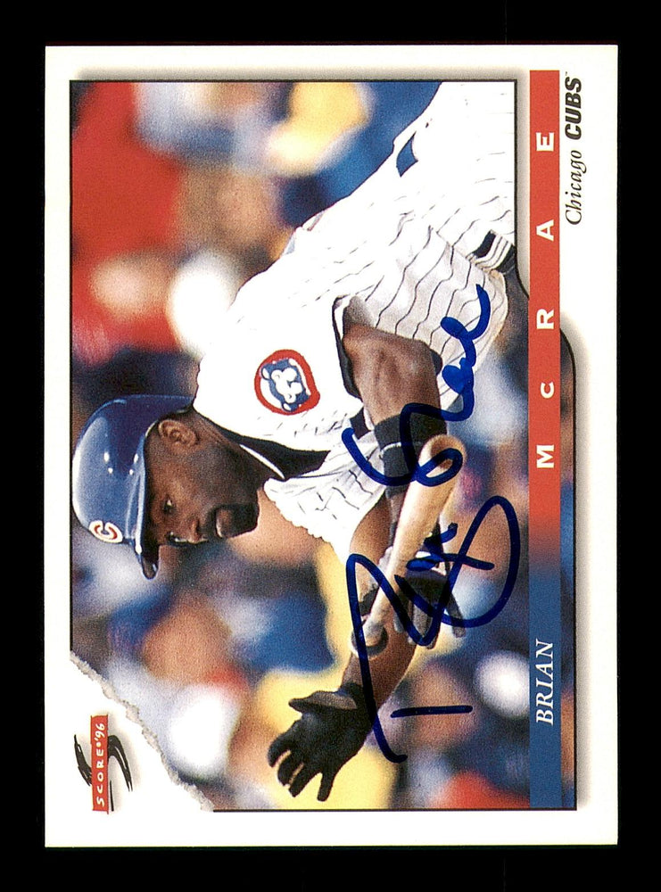 Brian McRae Autographed 1994 Score Card #68 Chicago Cubs SKU #183971 - RSA