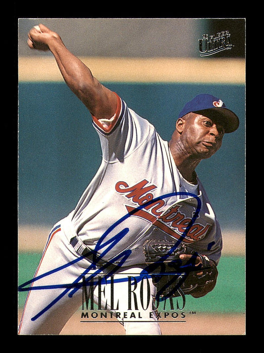Mel Rojas Autographed 1996 Fleer Ultra Card #235 Montreal Expos SKU #184010 - RSA