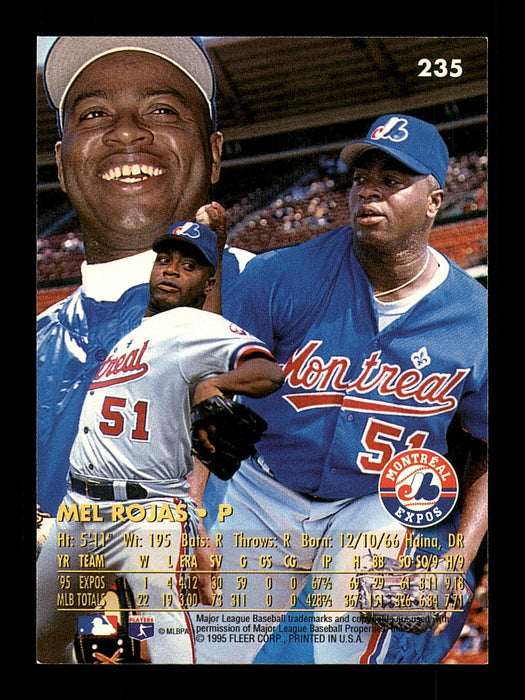 Mel Rojas Autographed 1996 Fleer Ultra Card #235 Montreal Expos SKU #184010 - RSA