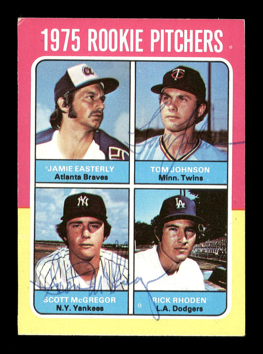 Scott McGregor & Tom Johnson Autographed 1975 Topps Rookie Card #618 SKU #167688 - RSA