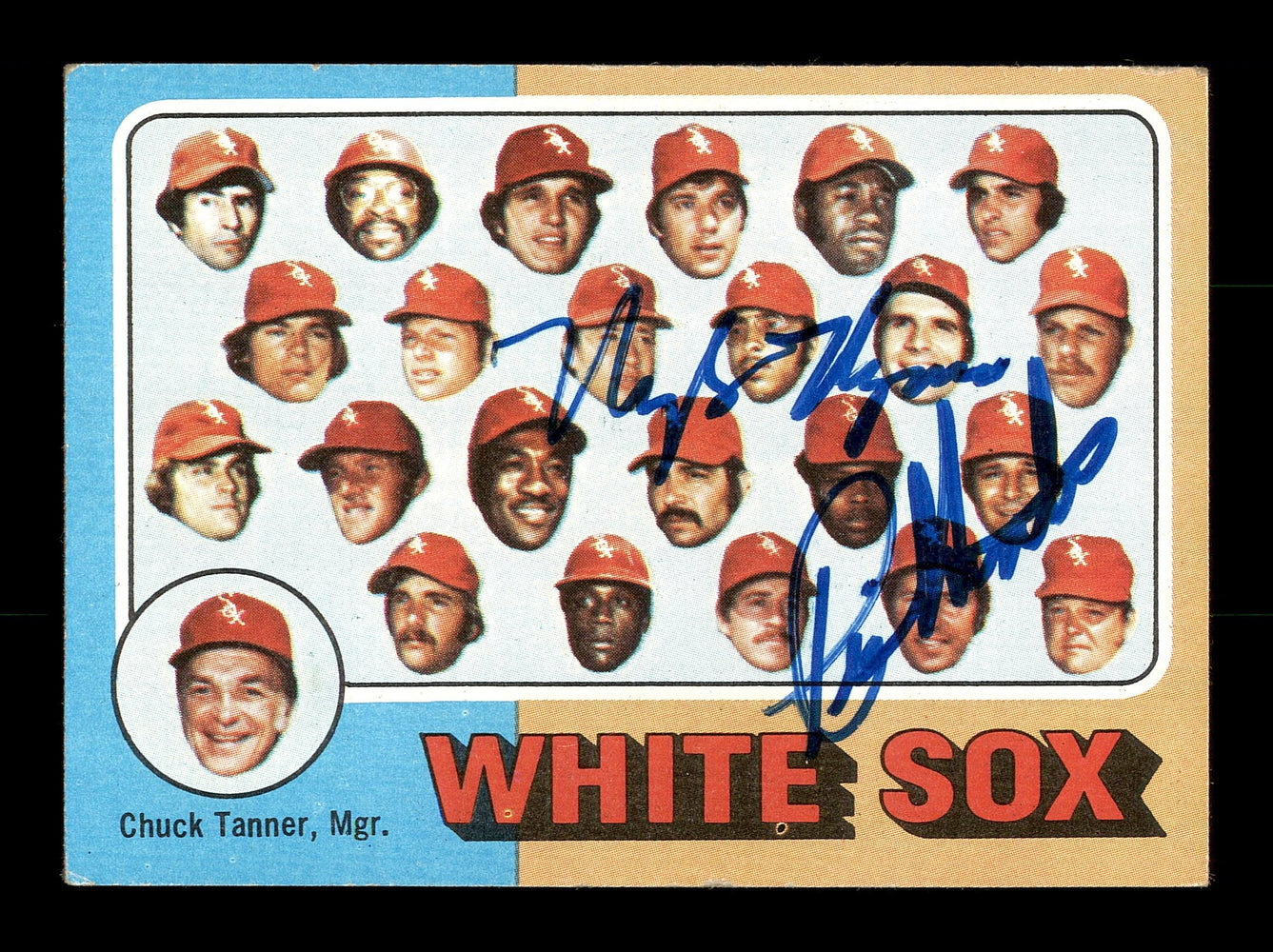 Nyls Nyman & Rich Hinton Autographed 1975 Topps Card #276 Chicago White Sox SKU #167705 - RSA