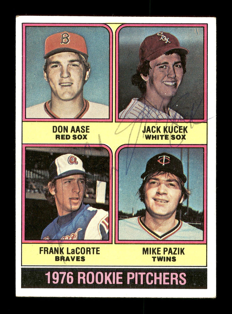 Frank LaCorte & Jack Kucek Autographed 1976 Topps Rookie Card #597 SKU #167717 - RSA