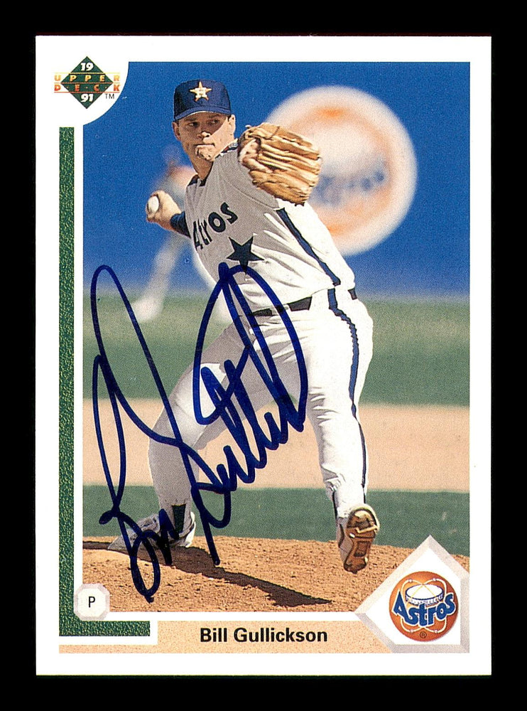Bill Gullickson Autographed 1991 Upper Deck Card #590 Houston Astros SKU #184149 - RSA