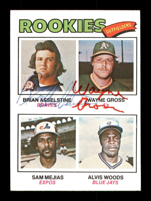 Brian Asselstine & Wayne Gross Autographed 1977 Topps Rookie Card #479 SKU #167760 - RSA