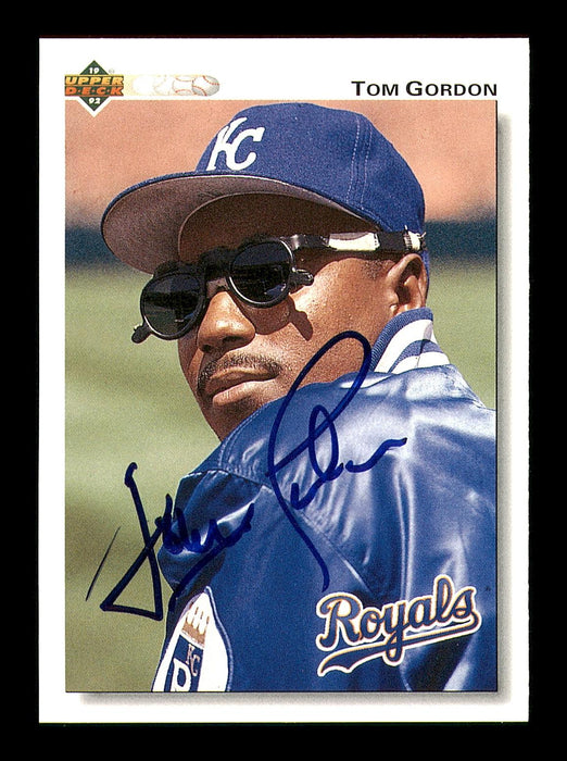 Tom Gordon Autographed 1992 Upper Deck Card #476 Kansas City Royals SKU #184205 - RSA