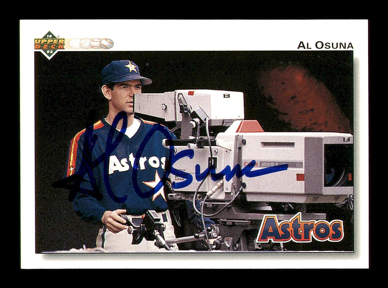 Al Osuna Autographed 1992 Upper Deck Card #259 Houston Astros SKU #184211 - RSA