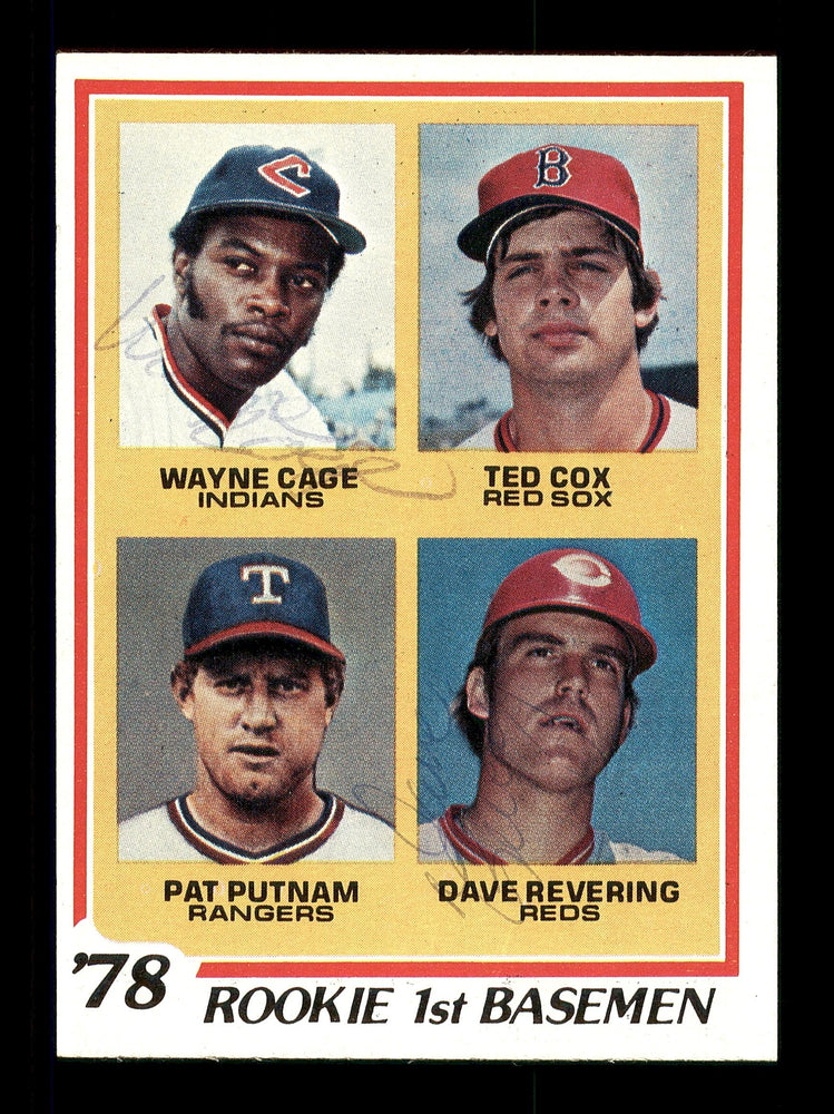 Wayne Cage & Dave Revering Autographed 1978 Topps Rookie Card #706 SKU #167813 - RSA